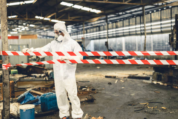 Professional Biohazard technician working in Riverside, PA